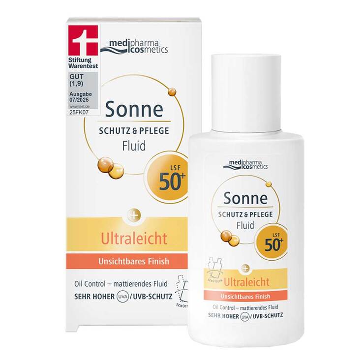 Sonne Schutz & Pflege Fluid ultraleicht LSF 50 + , 50 ml