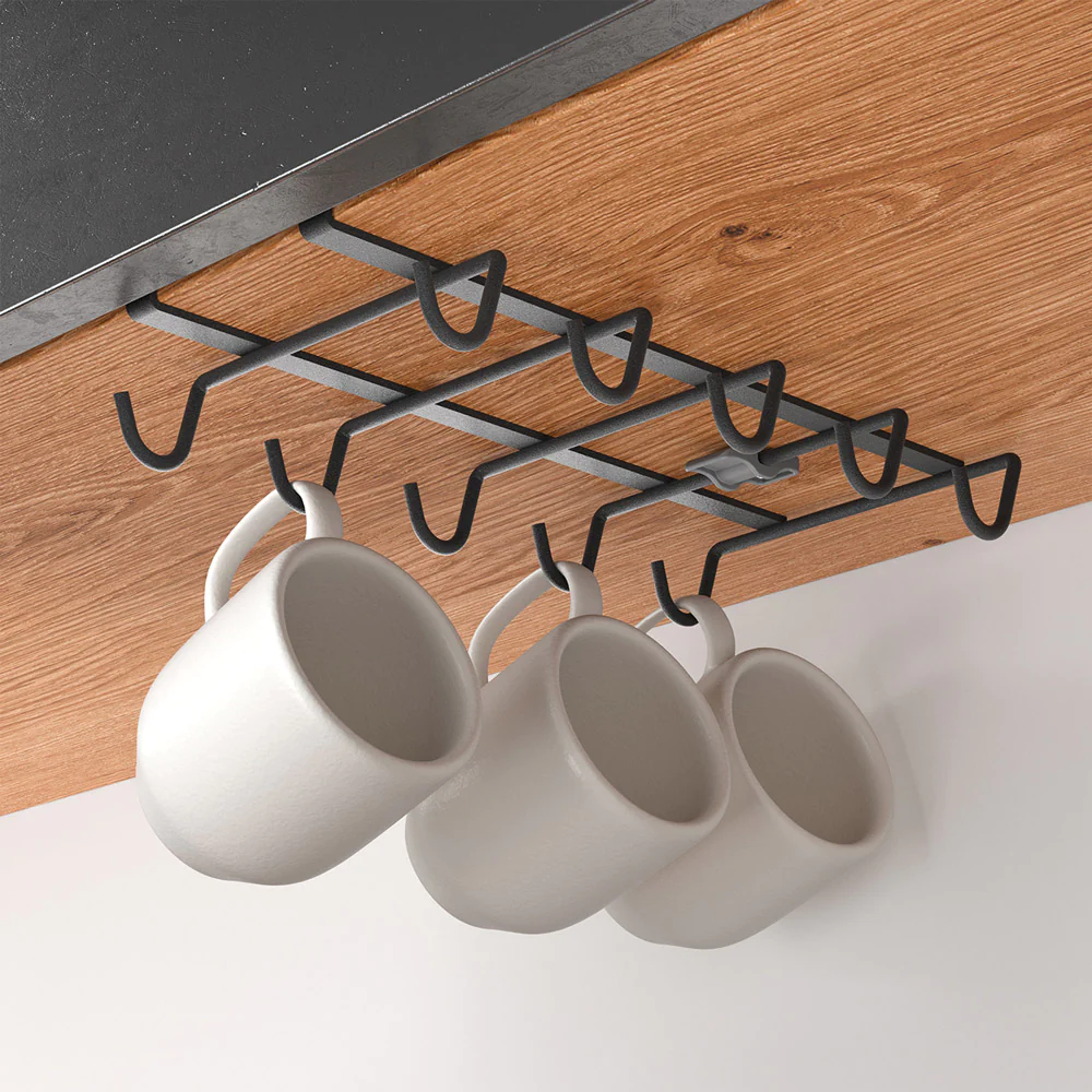 Porte tasses suspendu 10 pièces Metaltex