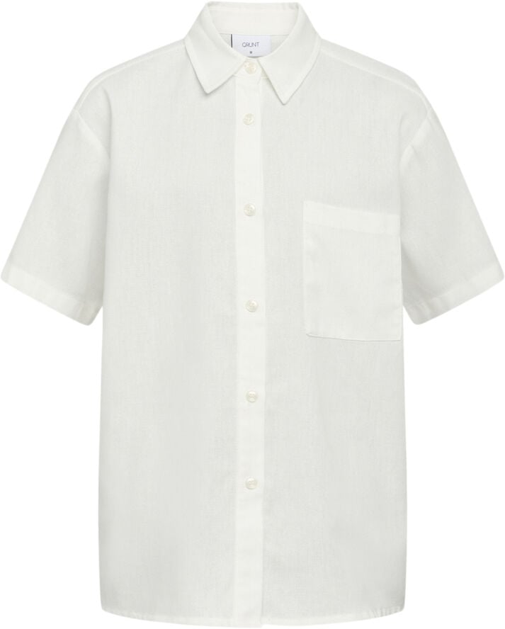 Grunt Vap Linen Shirt White