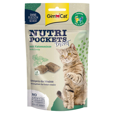 GimCat Katzensnack Nutri Pockets Insekten& Catnip 60g