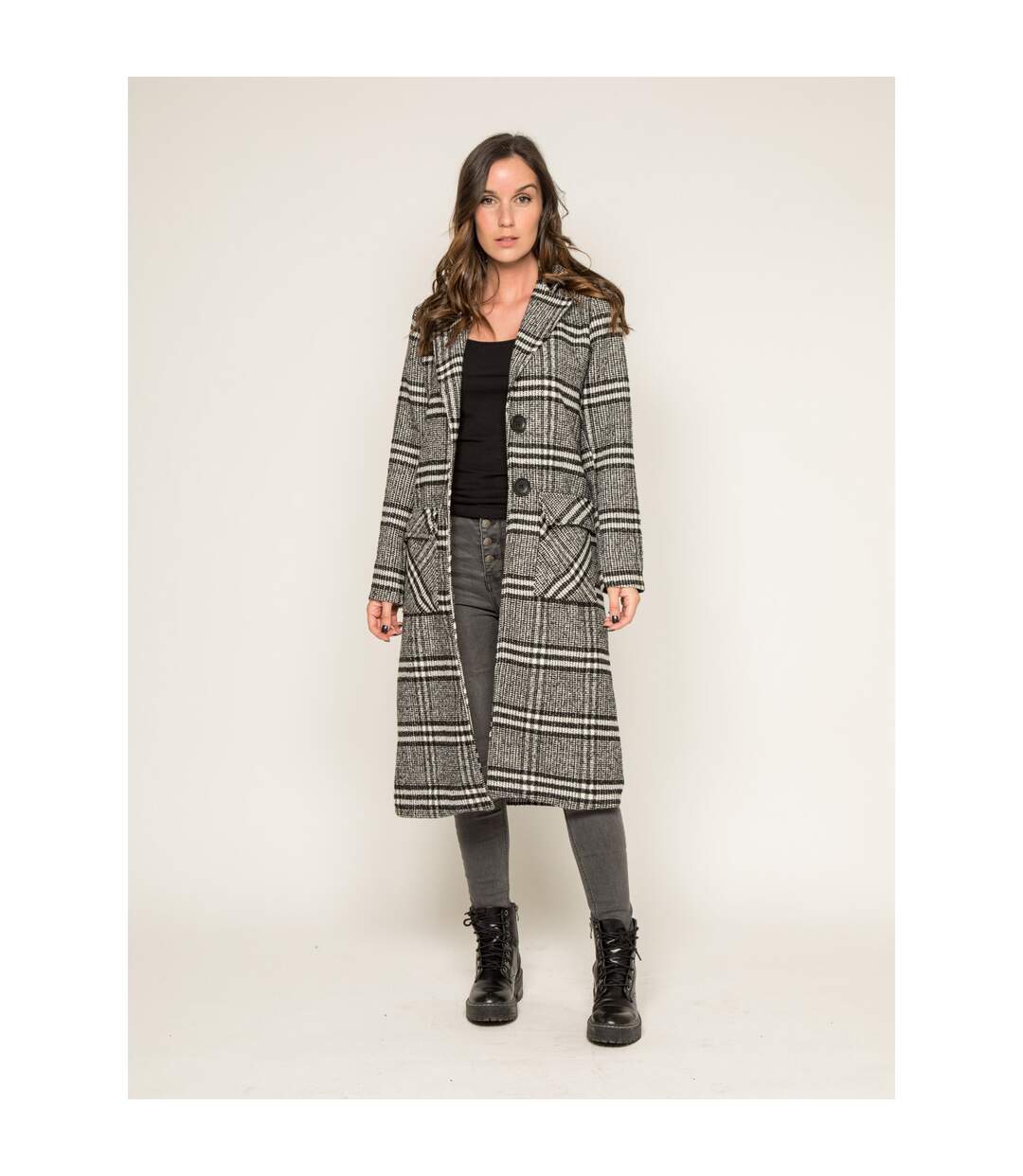 Manteau pardessus jacquard UTAWA - Dona X Lisa