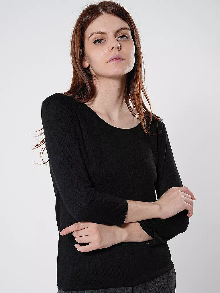 SOMEDAY Langarmshirt KIROSA SOFT schwarz