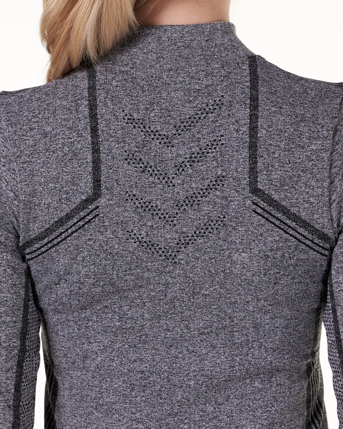 LEVITY Dry Ctrl Seamless LS Grey Melange