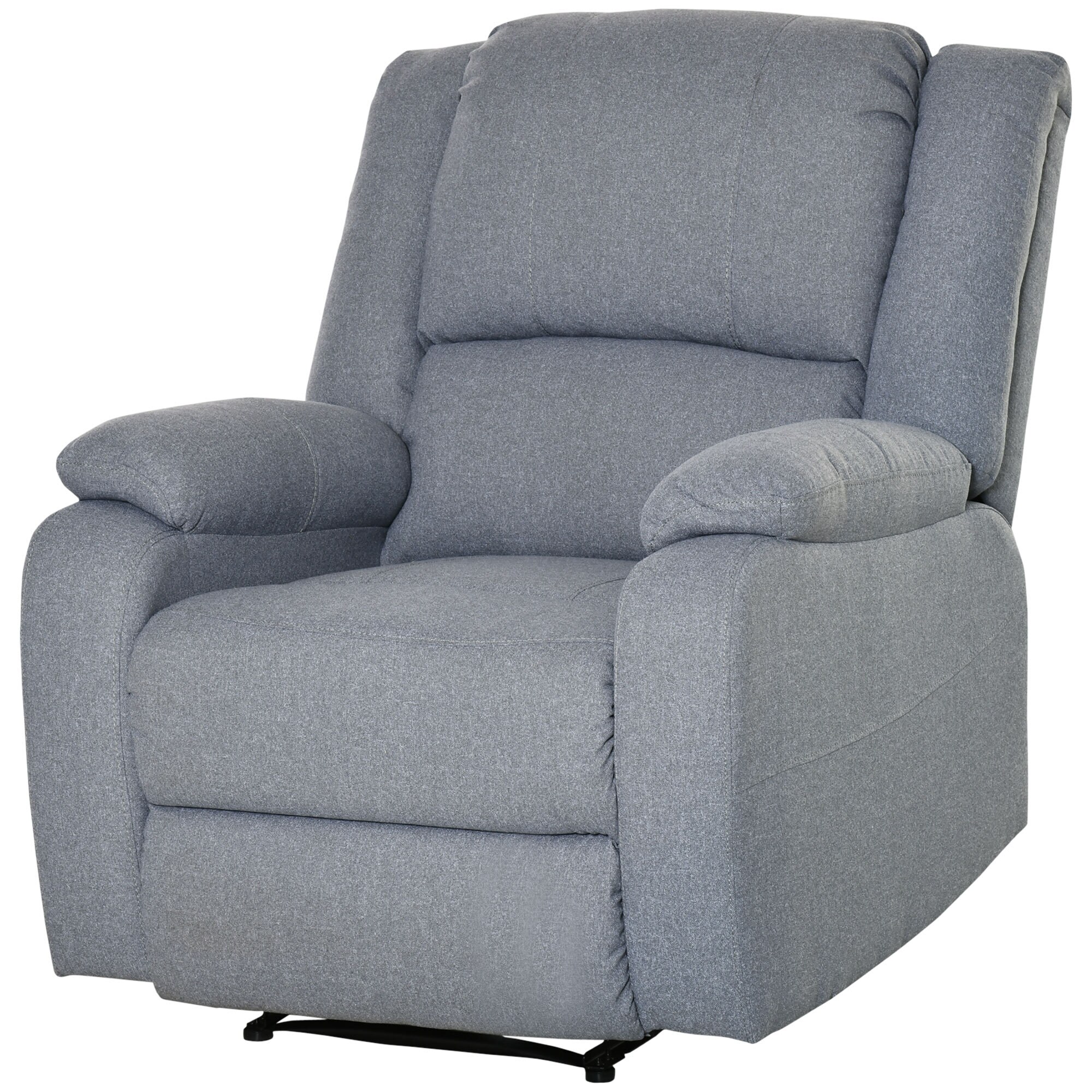 HOMCOM Relaxsessel mit EInstellbarkeitsfunktion grau 90L x 96B x 98H cm