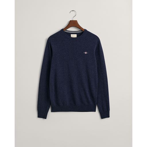 GANT Crewneck Sweater, Dark Navy Melange, S