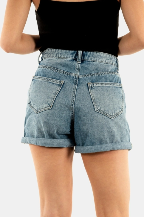 short bermuda only phine light blue denim