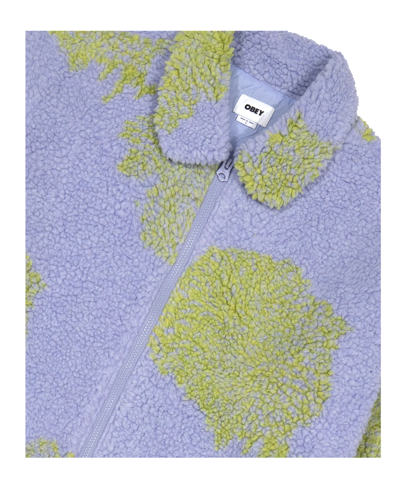 Obey Bistro Sherpa Jacke Lila