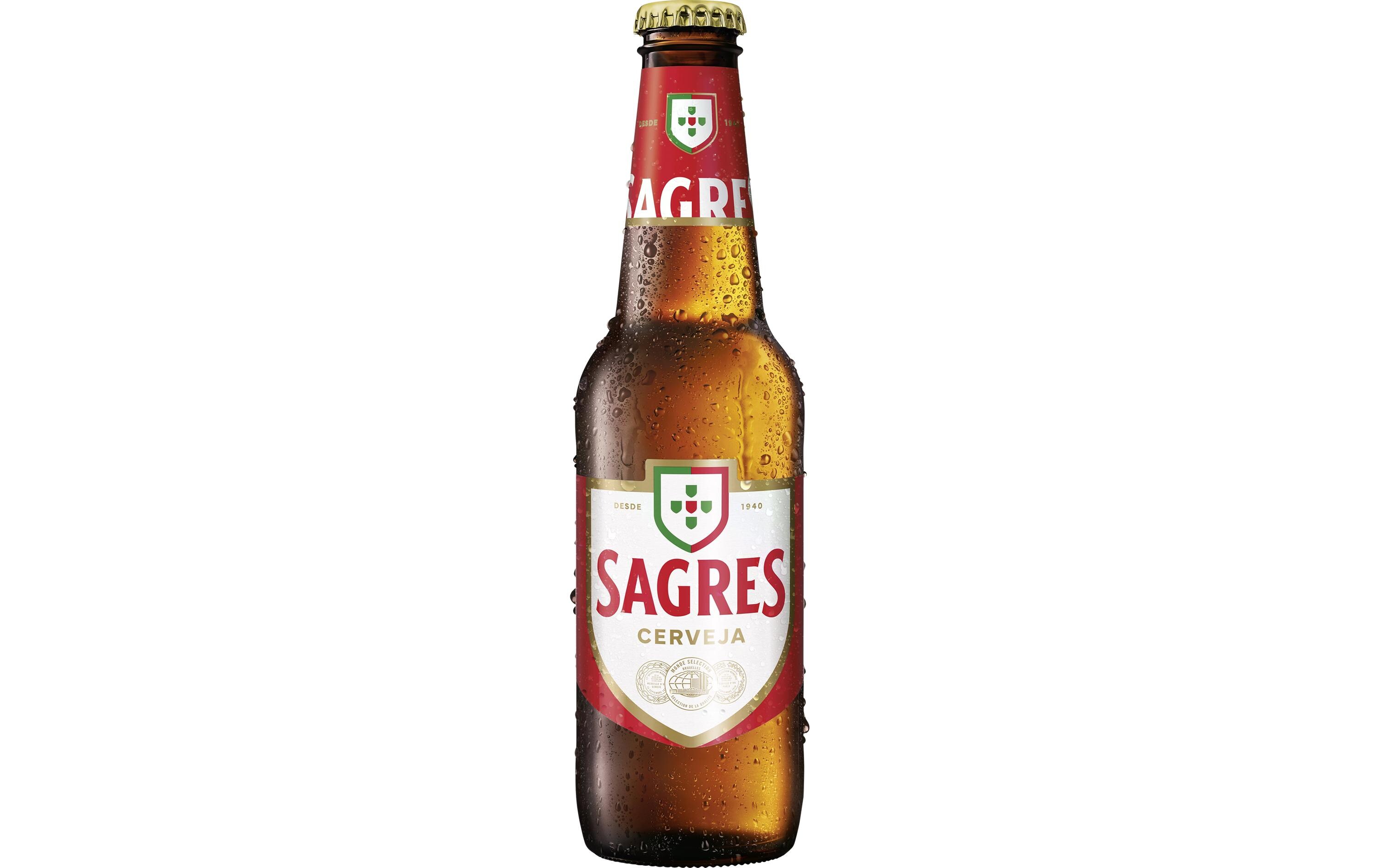 Bier Branca 6 x 0.33 lPortugiesisches Lagerbier mit leichter Bitterkeit und goldener Farbe