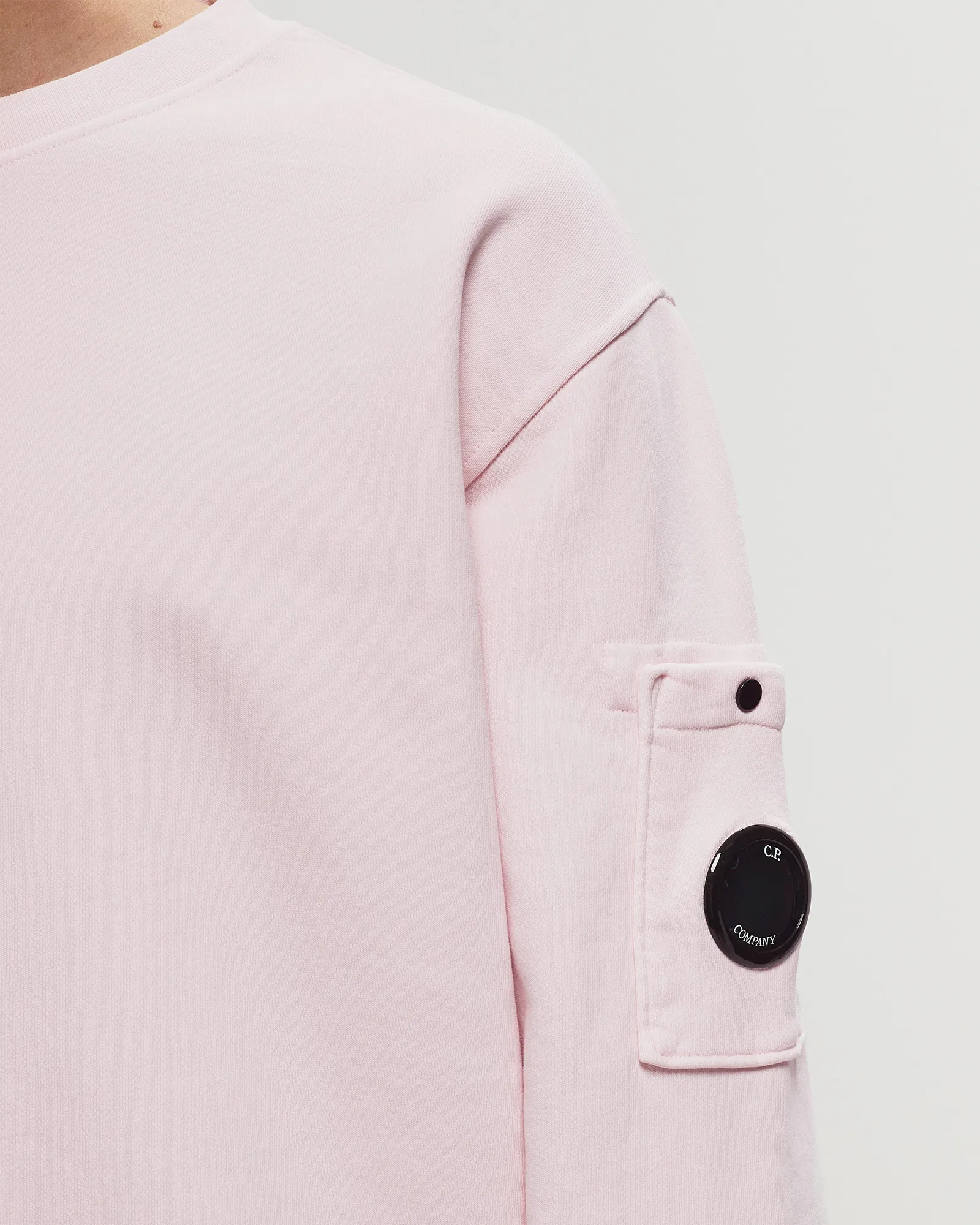 C.P. Company COTTON DIAGONAL FLEECE SWEATSHIRTS - CREWNECK