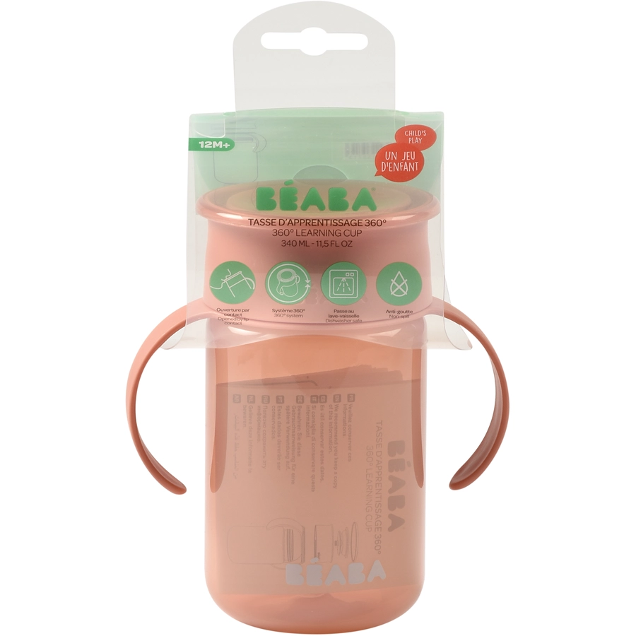 BEABA® Lernbecher 360° rosa 340ml