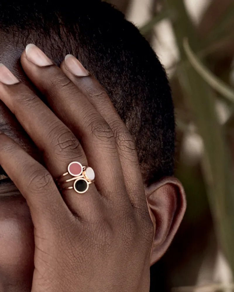 Bague Ever Disc nacre Ginette NY