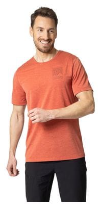 Maillot Manches Courtes Odlo Ascent 365 Linear Rouge