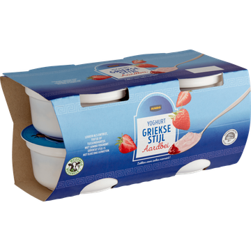 Jumbo Yoghurt Griekse Stijl Aardbei 4 x 150 g