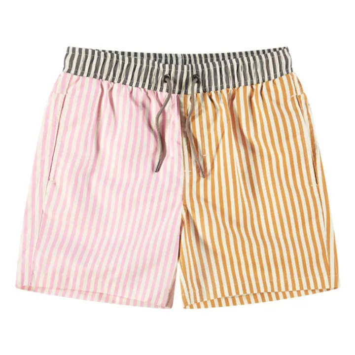 Beachlife Short de bain Rayé | Rouge