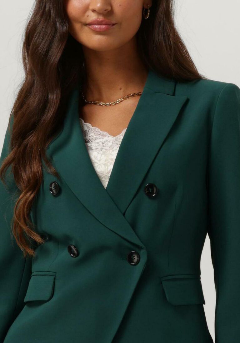 VANILIA groene vanilia blazer crepe double breasted
