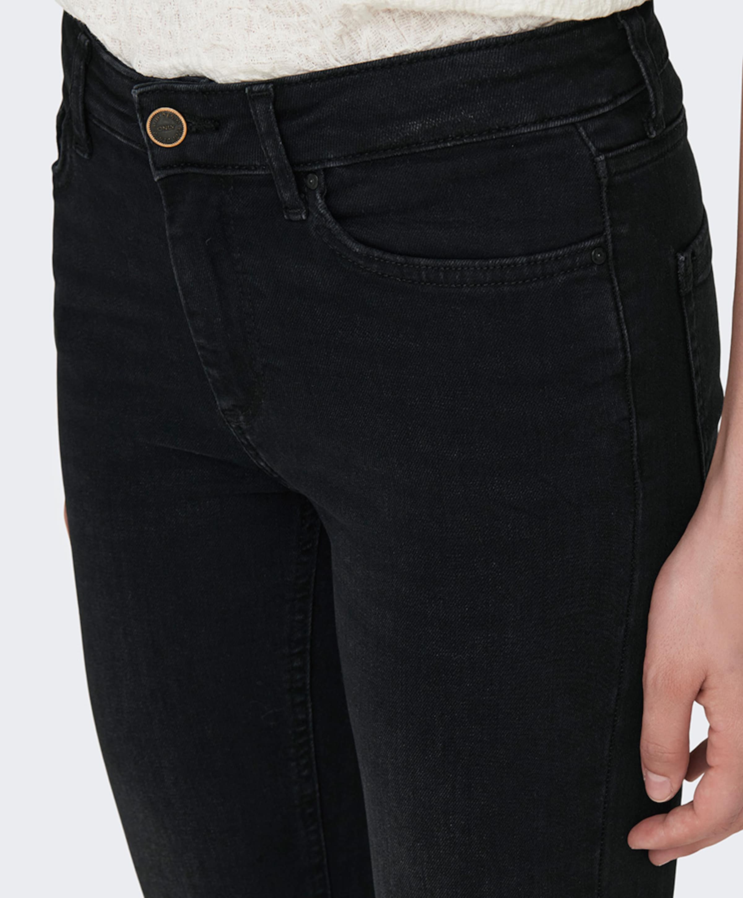 Only ONLBLUSH MID FLARED DNM zwart
