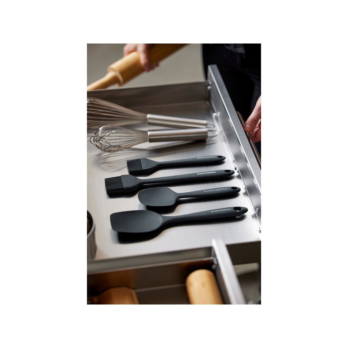 Blomsterbergs Pastry brush 27 cm Grey
