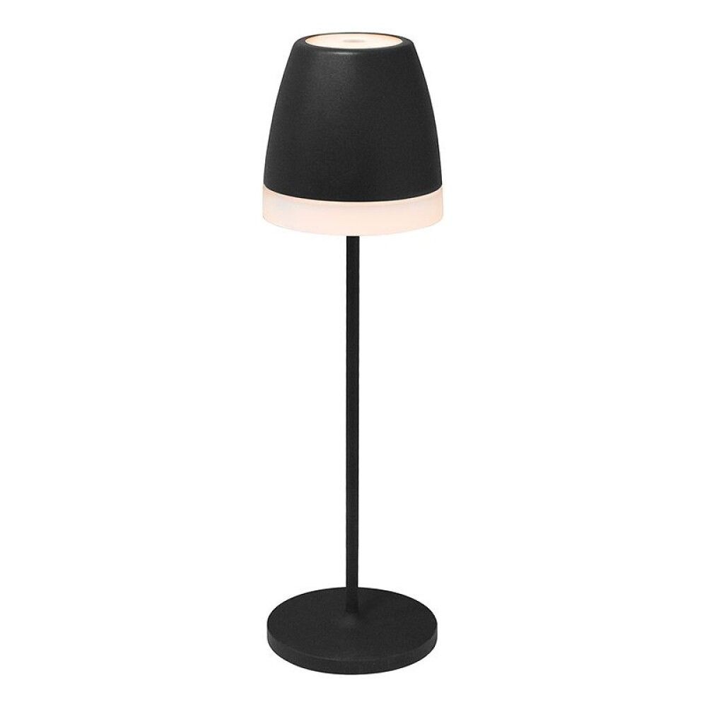 BORDSLAMPE LORIA OPPLADBAR SVART