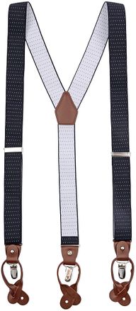 Suitable Luxe Bretels Navy Stippen SUS-Y-LUX-3,5 cm dots navy kopen