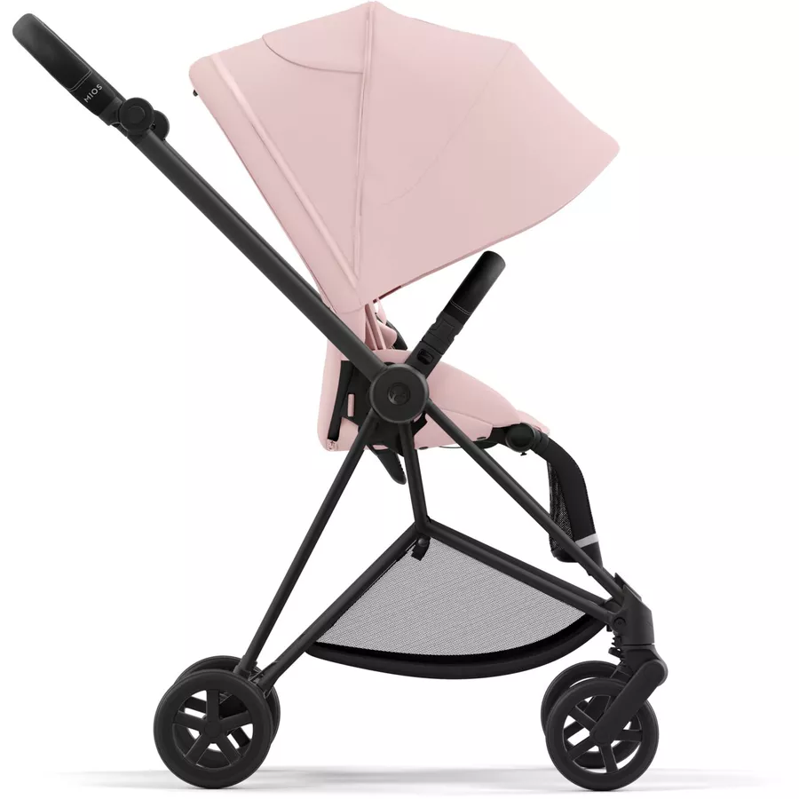 cybex PLATINUM Kombikinderwagen New Mios Matt Black Peach Pink