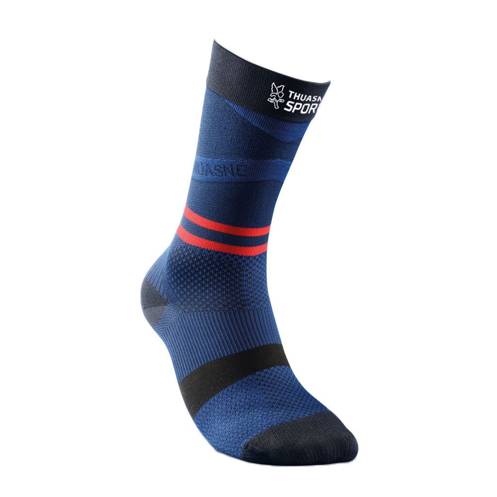 Thuasne UP ACTIV - Chaussettes noir/bleu nuit/rouge s