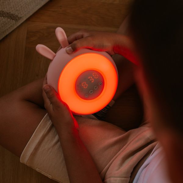 Mary's Alarm Clock/LED Lamp RGB Rabbit - Pink