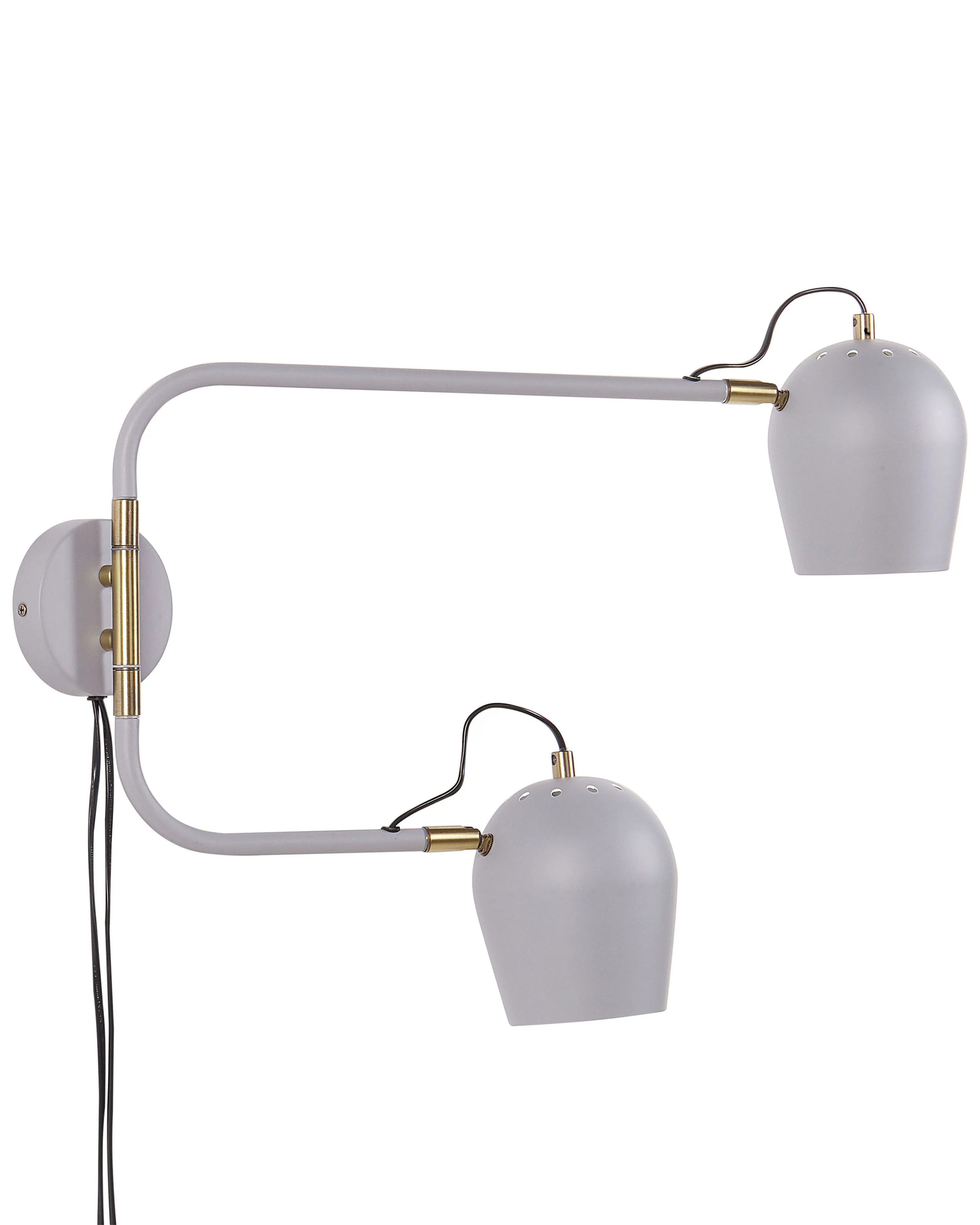 Wandlamp ESTRELLA verstelbaar Metaal Lichtgrijs