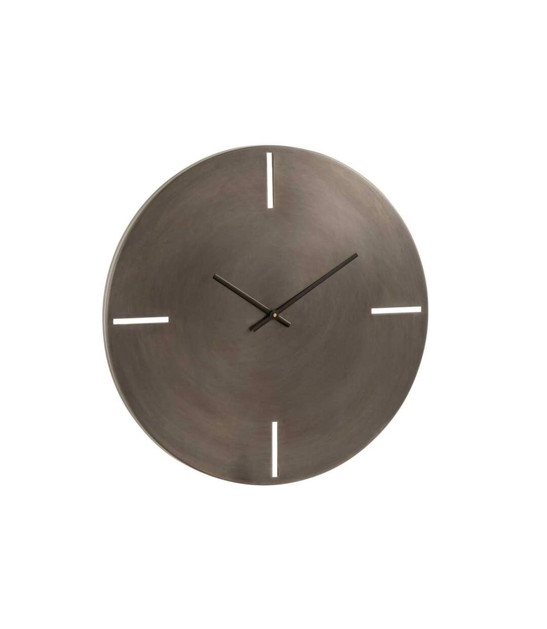 Paris Prix - Horloge Murale En Métal Design mat 76cm Gris