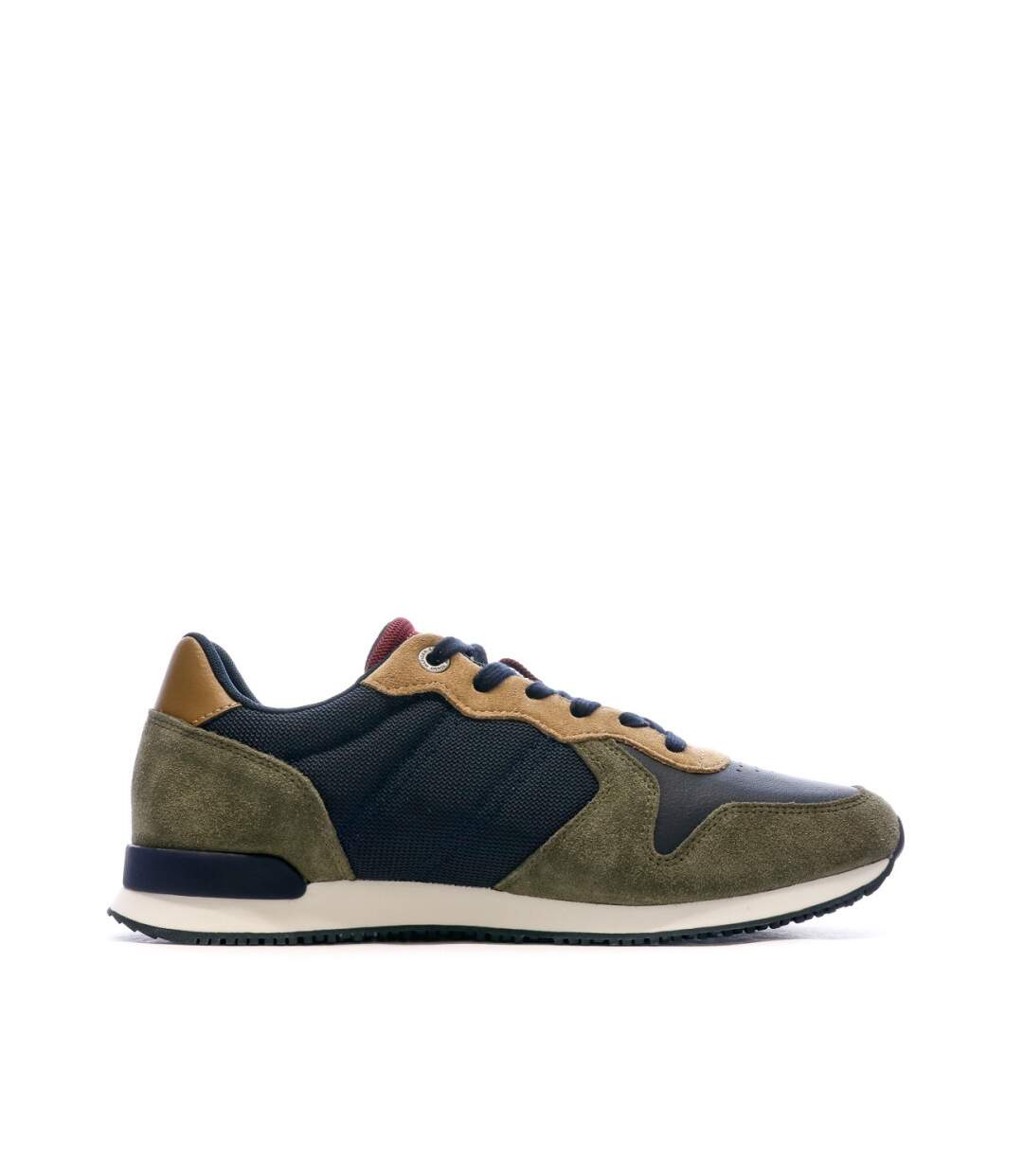 Baskets Kaki/Marine Homme Tommy Hilfiger Iconic Runner Mix