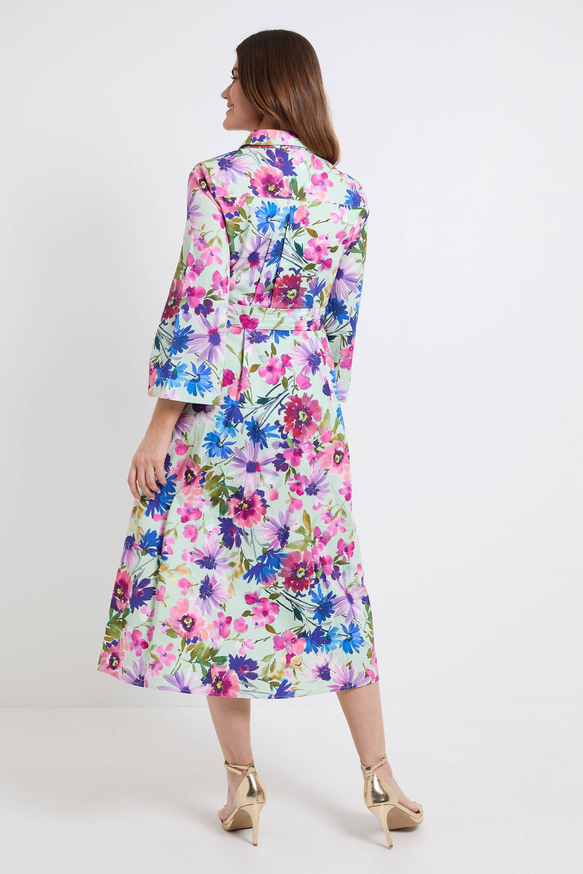 Wallis Robe Chemise En Coton À Motif Floral