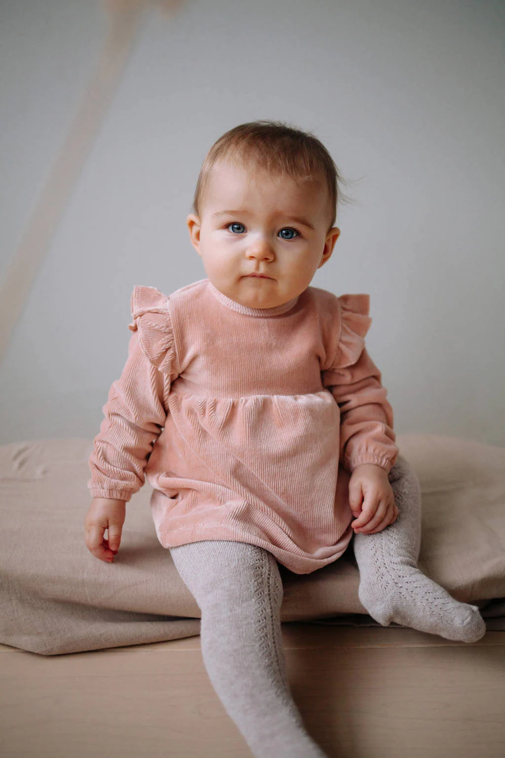 Riffle Amsterdam midi jurk roze