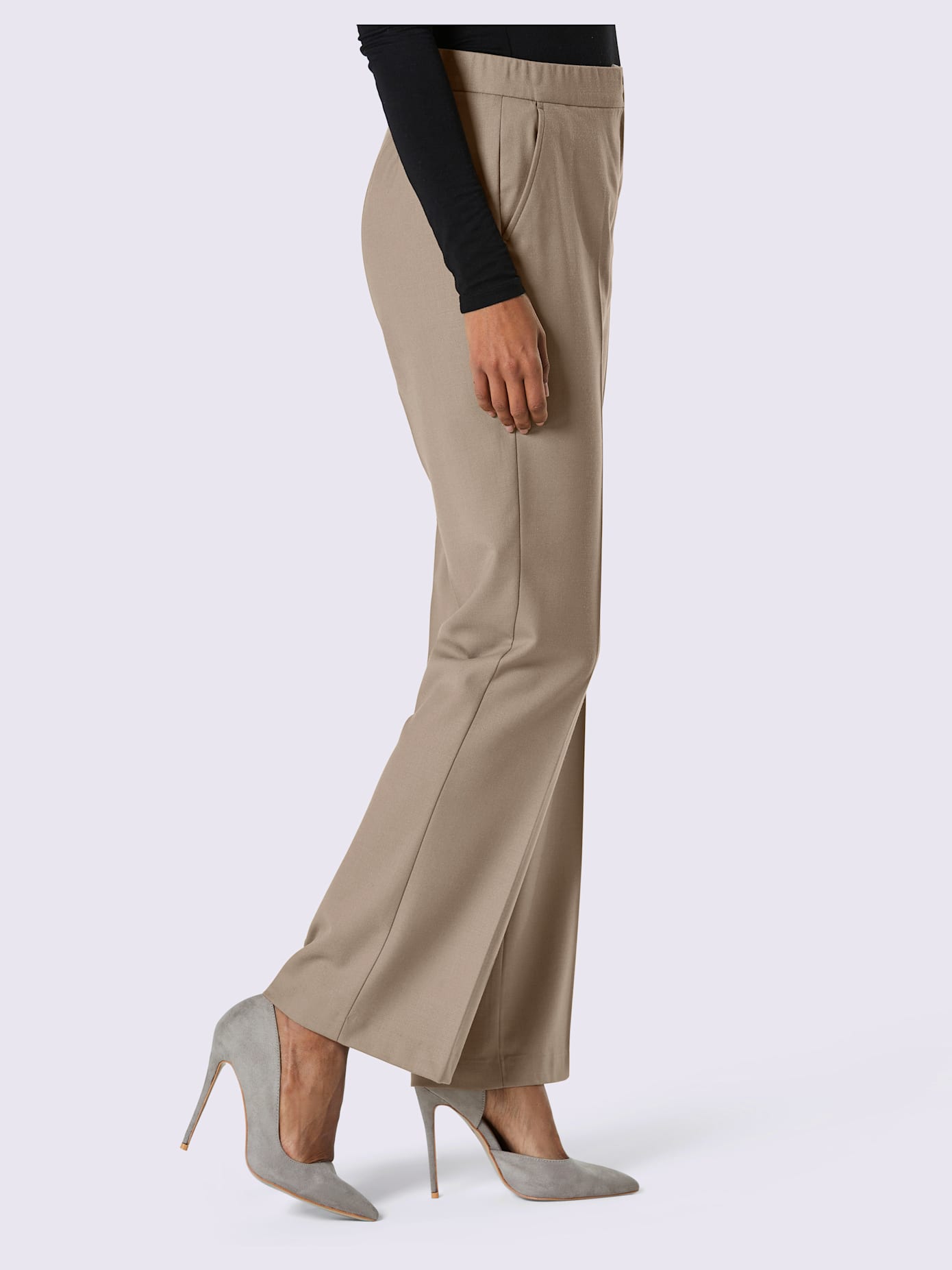 Pantalon en mérinos et viscose 40% laine mérinos