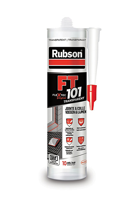 Mastic Rubson FT 101 Joint Fissure Colle translucide cartouche 280ml