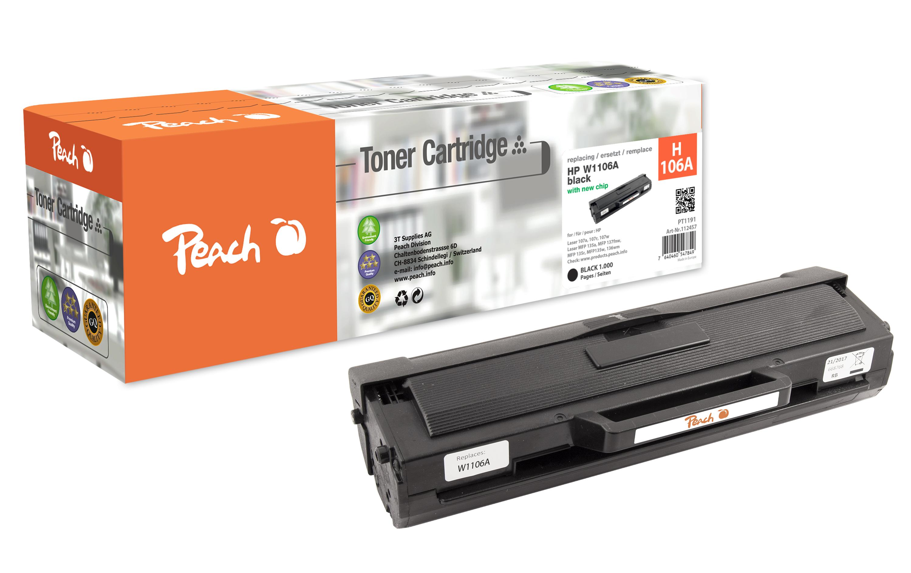 Toner HP No. 106A (W1106A) BlackDruckerpatrone, Black