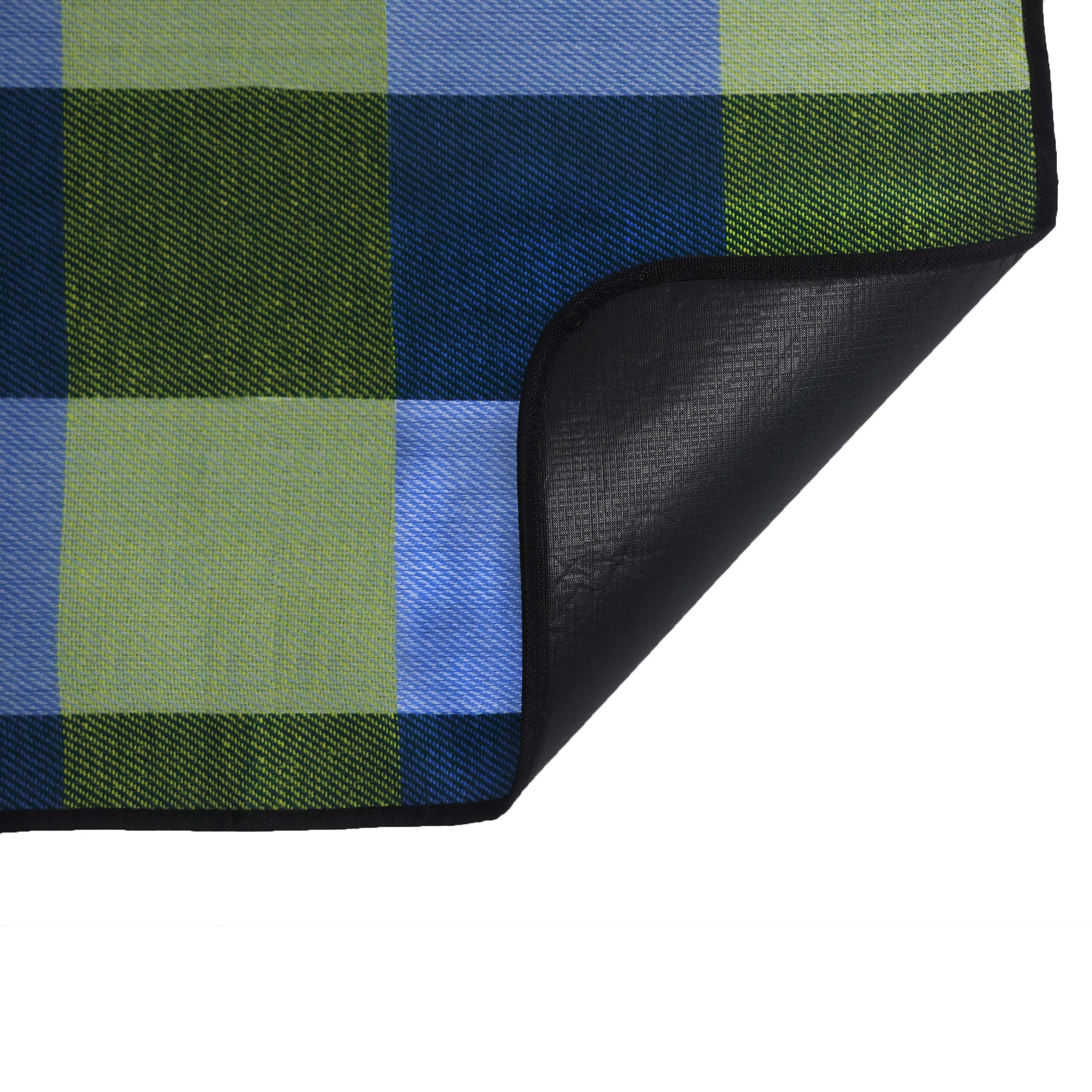 Picknickdecke 200 x 150 cm grün/blau