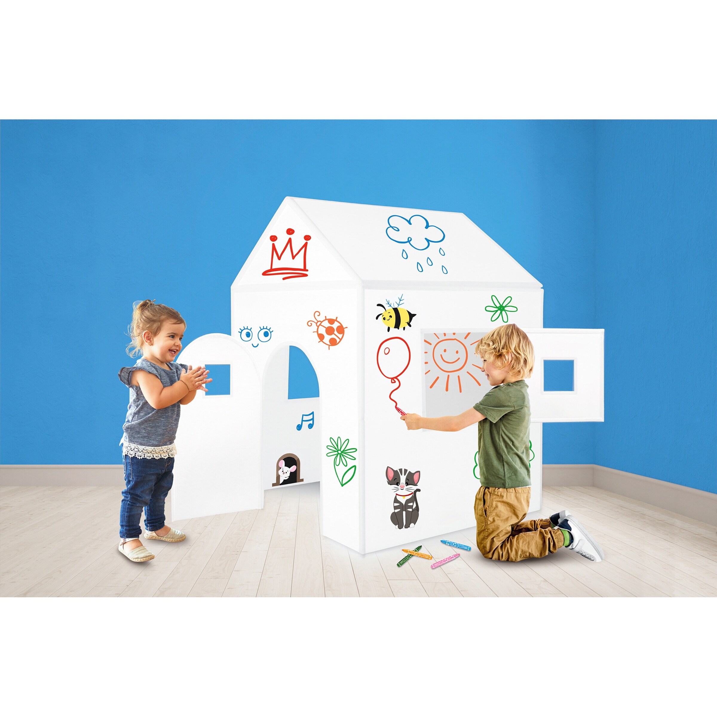 EDUPLAY Spielhaus-Bausatz 3er Set