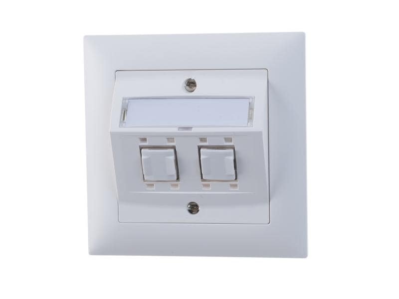 Feller EDIZIOdue Netzwerkdose UP 2x RJ45 Kat. 6A geschirmt Netzwerkdose,