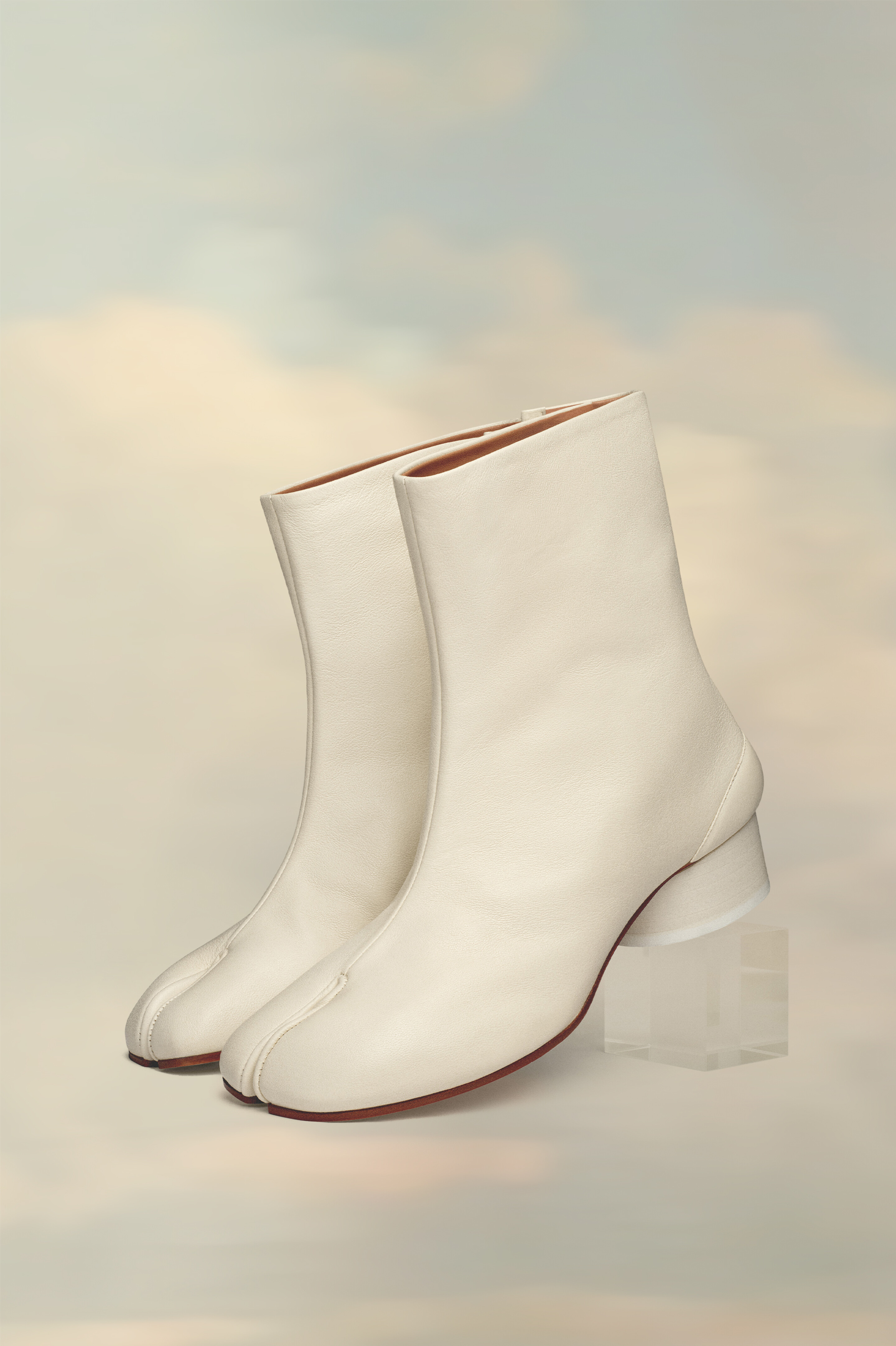 Bottines Tabi Blanc Blanc