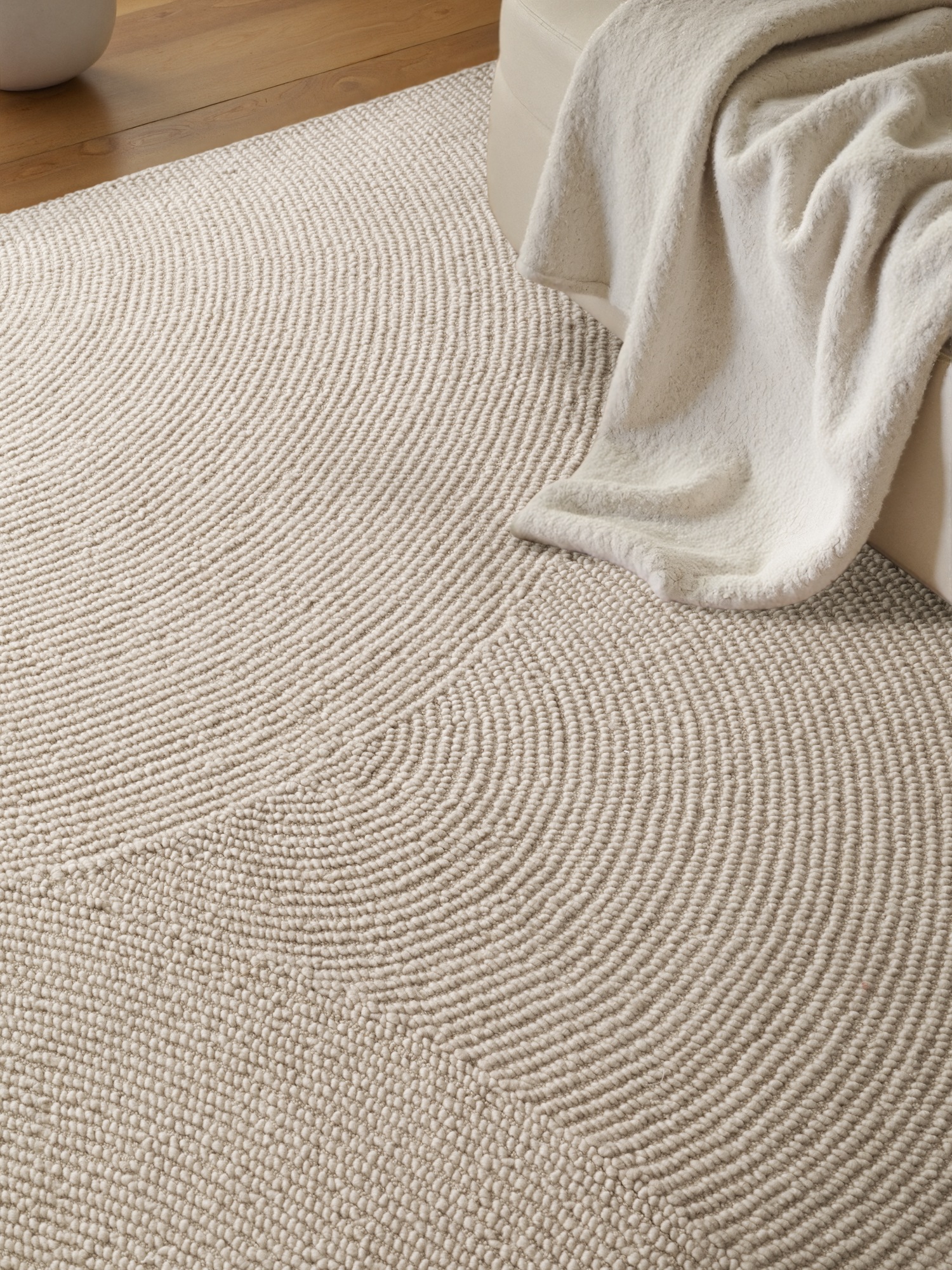 HANSE Home Wollteppich »Eleni« rechteckig 18 mm Höhe Handgetuftet, Wolle, Natur, Wohnzimmer, Schlafzimmer, Skandi, Hygge