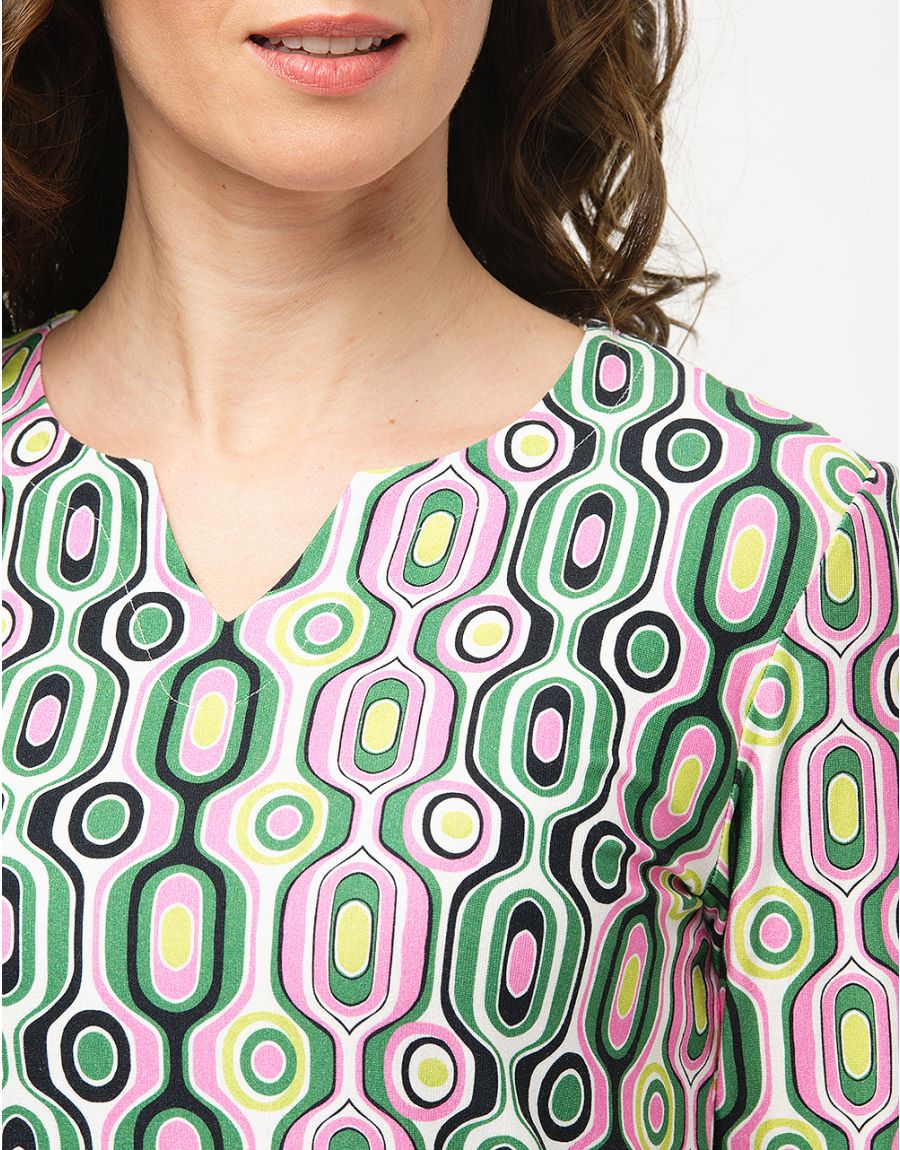 T-shirt motif géométrique