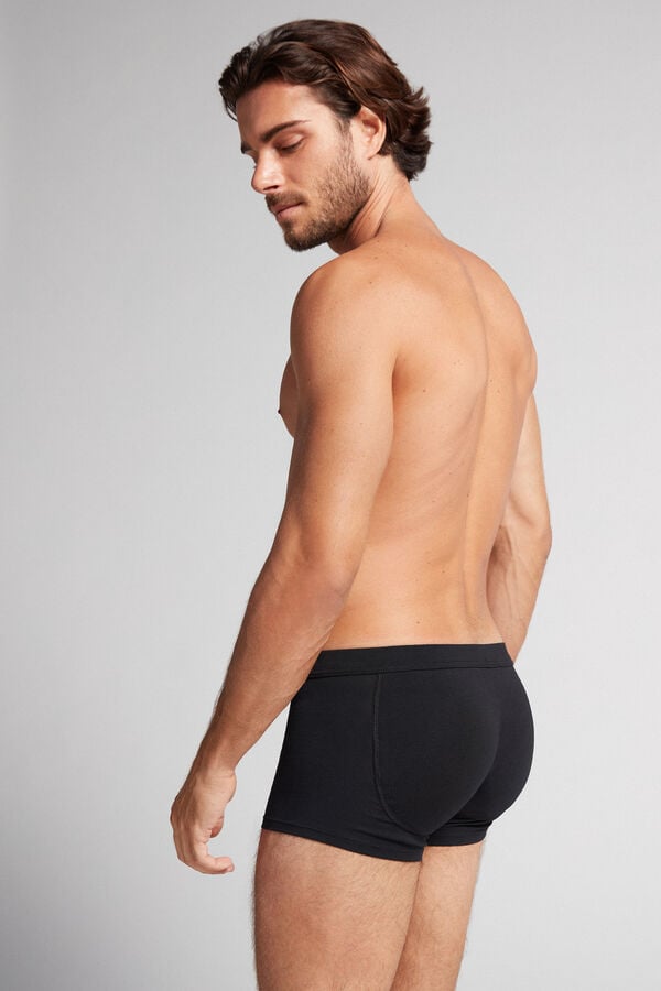 Cuecas Boxer Push-Up de Algodão Elástico