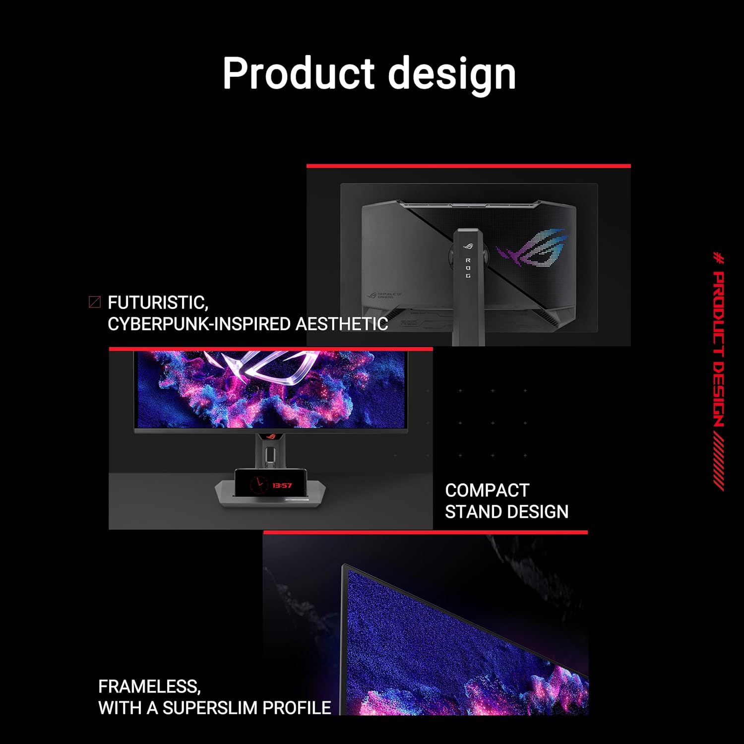 ASUS ROG Strix OLED XG27ACDNG - 27 Pouces, Dalle QD-OLED QHD 1440p, 360 Hz, 0,03 ms, dissipateur Thermique personnalisé, Anti-Flicker, Care+, Compatible G-Sync®, 99% DCI-P3