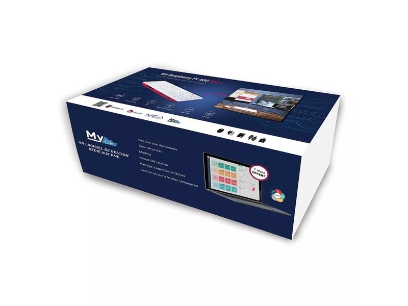 HutoPi Starter Kit Raspberry Pi 400 Pro  DE 4 GB, 256 GB SD Raspberry Pi Entwicklerboard, eingebaut in eine kompakte Tastatur