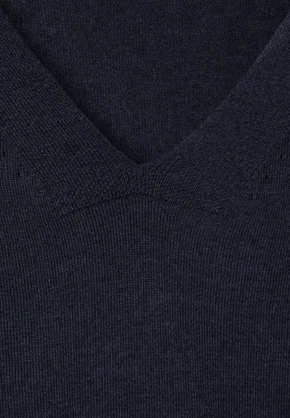 V-Ausschnitt Pullunder - universal blue