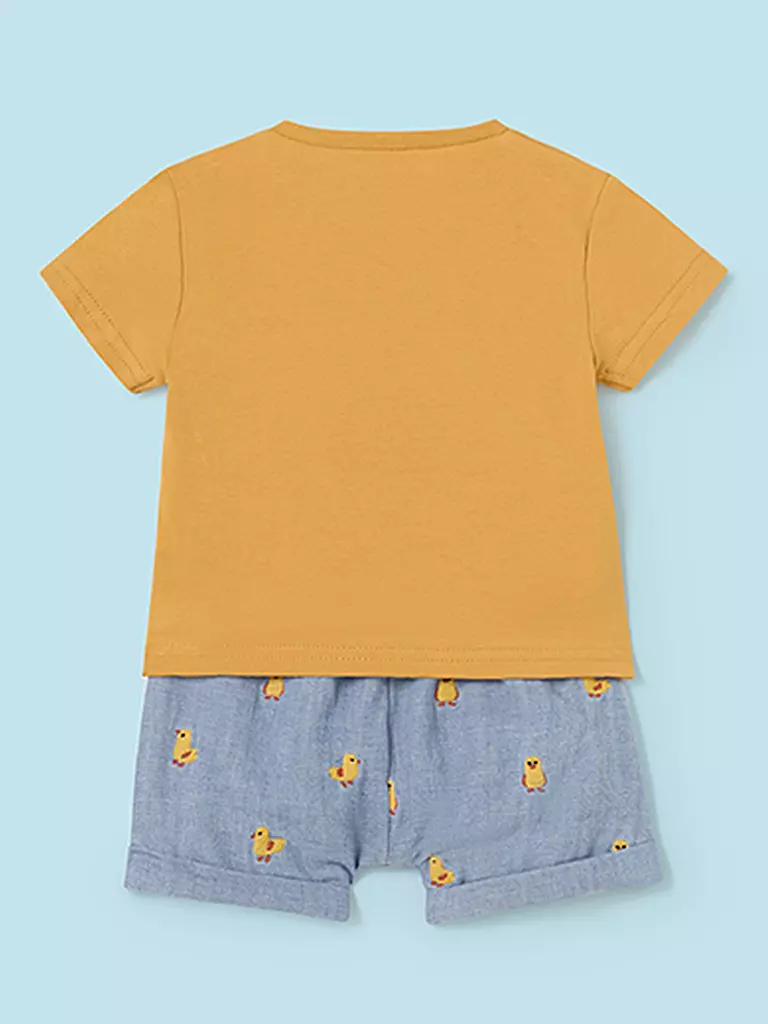 MAYORAL Baby Set 2-teilig T-Shirt und Shorts gelb