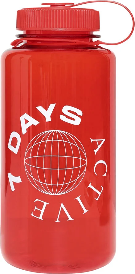 7 Days Active Water Bottle 124 true red