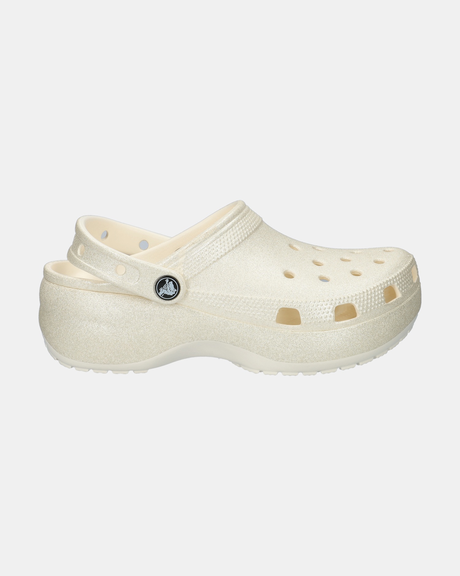 Crocs Classic Platform Glitter Instapschoenen  - wit