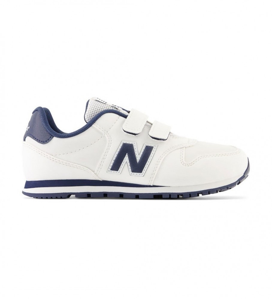 Tênis New Balance 500 com fecho de velcro, branco