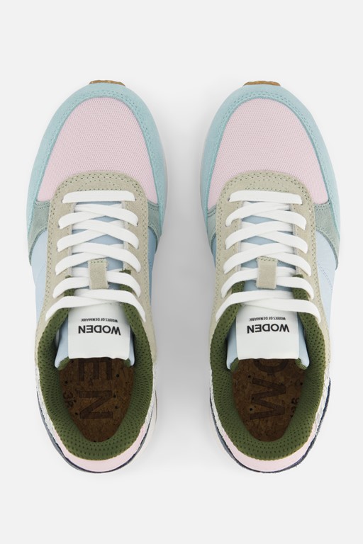 Woden Ronja Color Blocked Sneakers blauw Leer