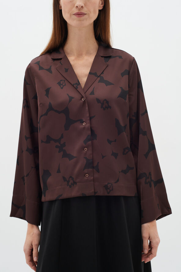 InWear MehinaIW Blouse Brown reversed flowers